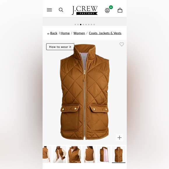 J Crew Puffer Vest NWT - Picture 5 of 6